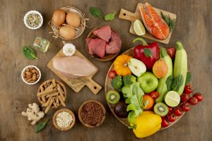 delicious-food-groups-arrangement-top-view
